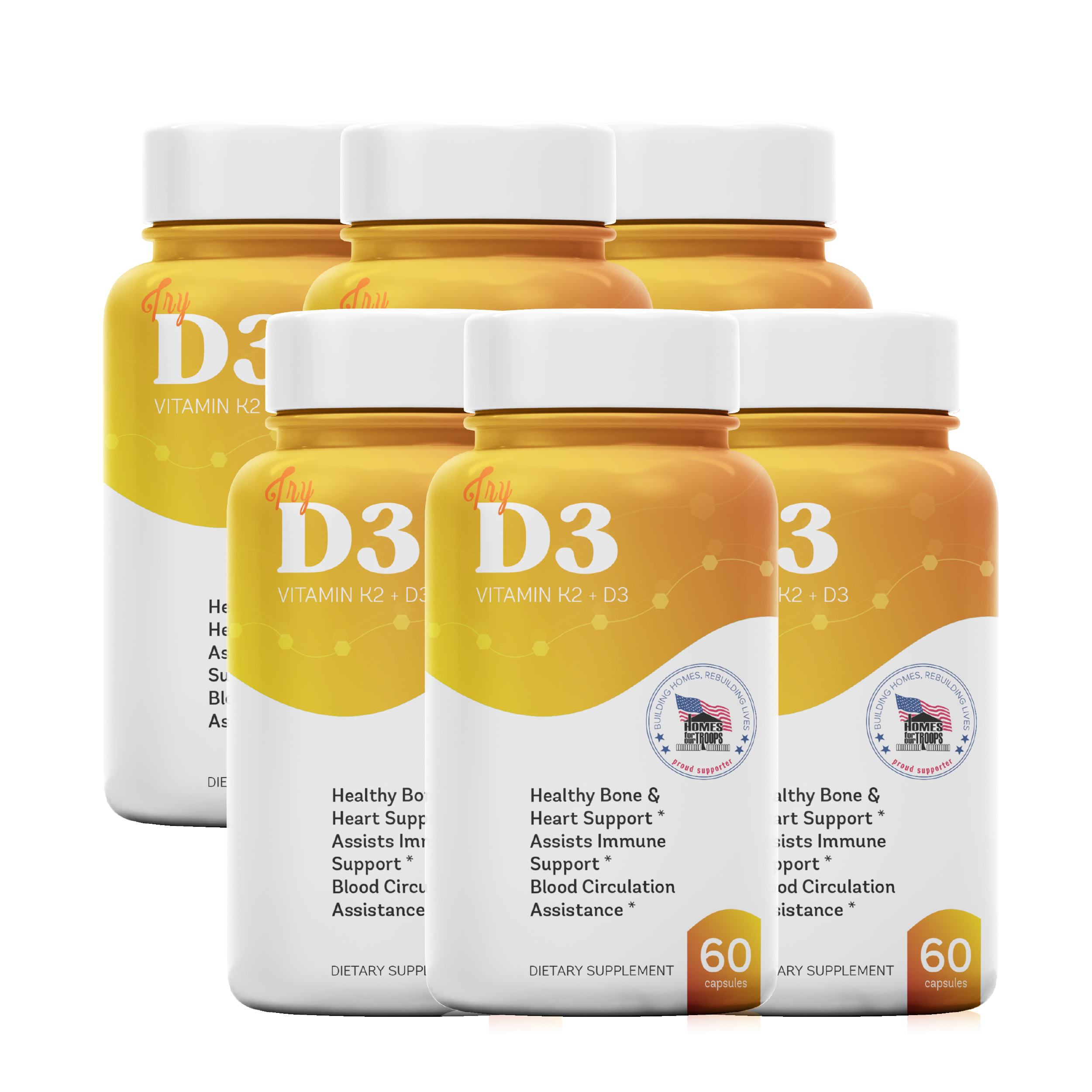 Vitamin D3 + K2 6x